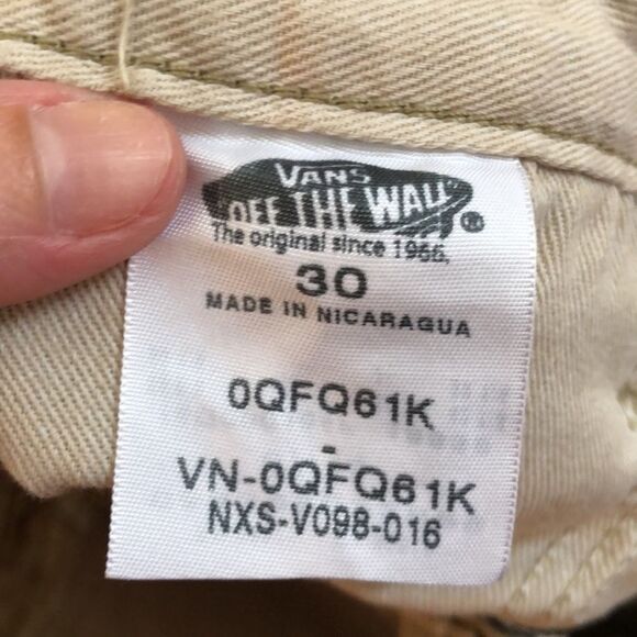 Vans Khaki Denim size 30x30 - Picture 6 of 6